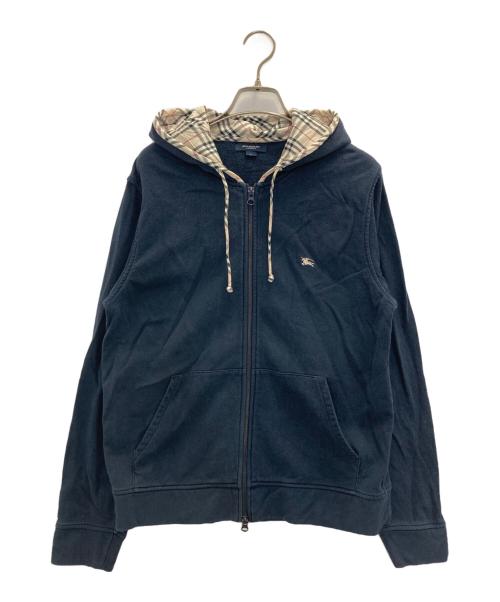 BURBERRY LONDON（バーバリーロンドン）BURBERRY LONDON (バーバリーロンドン) ダブルジップパーカー ネイビー サイズ:Ⅼの古着・服飾アイテム