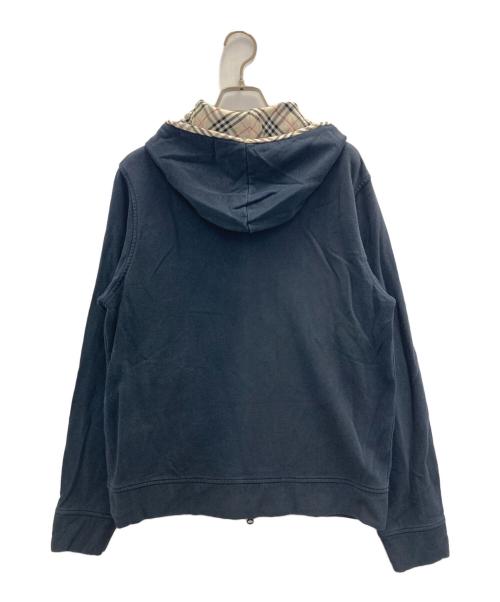 BURBERRY LONDON（バーバリーロンドン）BURBERRY LONDON (バーバリーロンドン) ダブルジップパーカー ネイビー サイズ:Ⅼの古着・服飾アイテム
