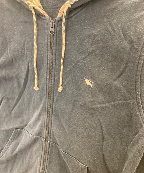 BURBERRY LONDON（バーバリーロンドン）BURBERRY LONDON (バーバリーロンドン) ダブルジップパーカー ネイビー サイズ:Ⅼの古着・服飾アイテム