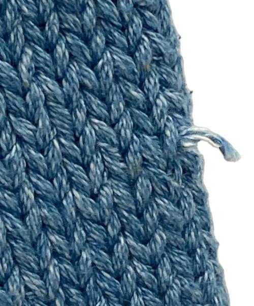 RRL（ダブルアールエル）RRL (ダブルアールエル) コットンリネンカウチンセーター ブルー サイズ:XXLの古着・服飾アイテム