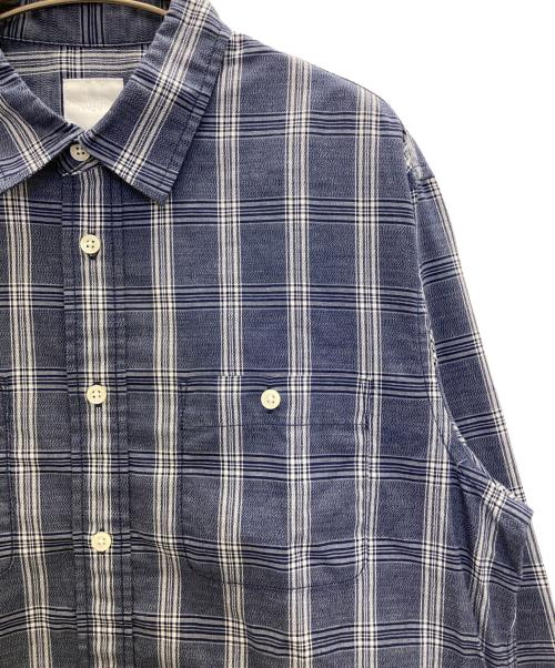 THE NORTH FACE（ザ ノース フェイス）THE NORTH FACE (ザ ノース フェイス) チェックシャツ ネイビー サイズ:Ⅼの古着・服飾アイテム