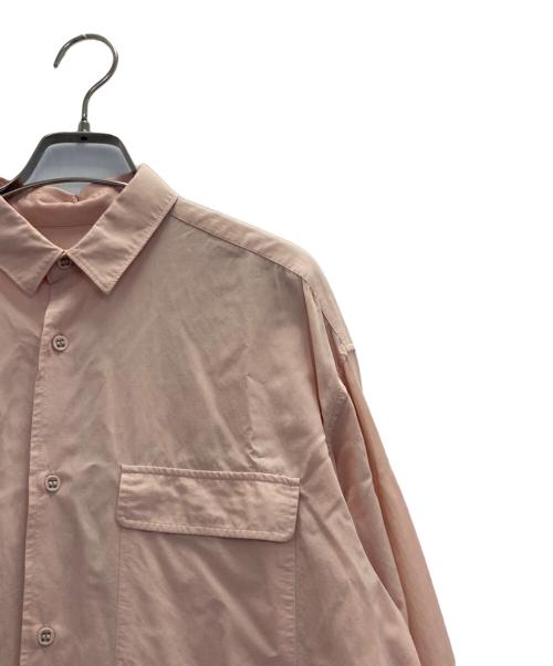 Reporse Wear white mountaineering（リポーズウェア ホワイト マウンテンニアリング）Reporse Wear white mountaineering (リポーズウェア ホワイト マウンテンニアリング) BAND COLLAR LONG SLEEVES SHIRT ピンク サイズ:1の古着・服飾アイテム