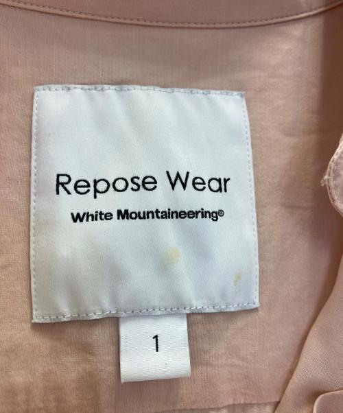 Reporse Wear white mountaineering（リポーズウェア ホワイト マウンテンニアリング）Reporse Wear white mountaineering (リポーズウェア ホワイト マウンテンニアリング) BAND COLLAR LONG SLEEVES SHIRT ピンク サイズ:1の古着・服飾アイテム