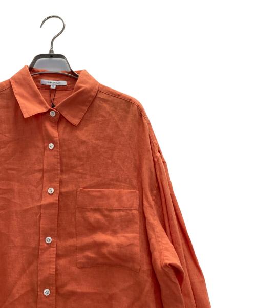 23区 MY STANDARD（ニジュウサンク）23区 MY STANDARD (ニジュウサンク) LIBECO ビッグシルエット ポケット シャツ オレンジ サイズ:38の古着・服飾アイテム