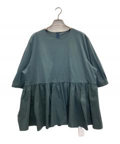 中古・古着通販】yori (ヨリ) ソリッドバックフレアTシャツ ネイビー