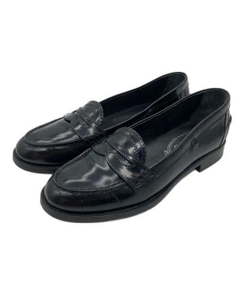 TOD'S（トッズ）TOD'S (トッズ) コインローファー ブラック サイズ:23.5の古着・服飾アイテム