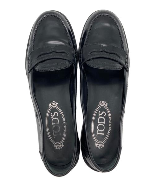 TOD'S（トッズ）TOD'S (トッズ) コインローファー ブラック サイズ:23.5の古着・服飾アイテム
