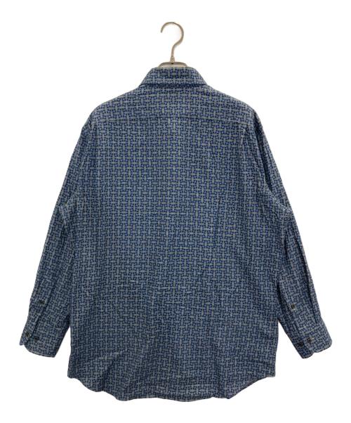 LANVIN COLLECTION（ランバンコレクション）LANVIN COLLECTION (ランバンコレクション) コットンネルシャツ ブルー サイズ:50の古着・服飾アイテム