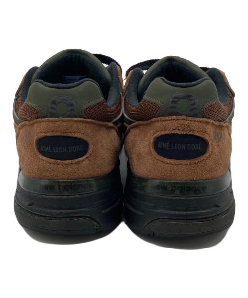 NEW BALANCE（ニューバランス）NEW BALANCE (ニューバランス) Aime Leon Dore (エメ レオン ドレ) スニーカー ブラウン サイズ:26.5cmの古着・服飾アイテム