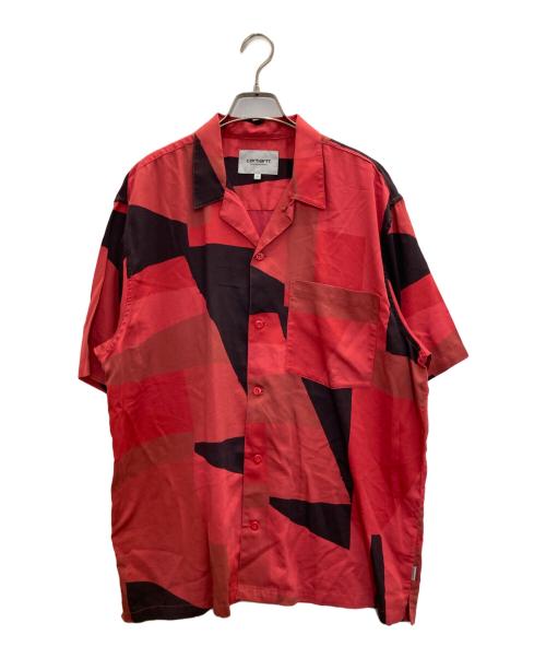 CarHartt（カーハート）CarHartt (カーハート) S/S GEO SHIRTS レッド サイズ:XLの古着・服飾アイテム