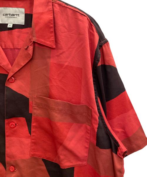 CarHartt（カーハート）CarHartt (カーハート) S/S GEO SHIRTS レッド サイズ:XLの古着・服飾アイテム