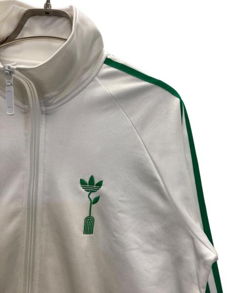 adidas Originals（アディダスオリジナル）adidas Originals (アディダスオリジナル) トラックジャケット ホワイト×グリーン サイズ:Lの古着・服飾アイテム