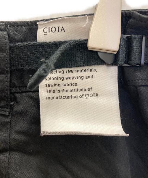 CIOTA（シオタ）CIOTA (シオタ) スビンコットンウェザージャングルファティーグパンツ ブラック サイズ:6の古着・服飾アイテム