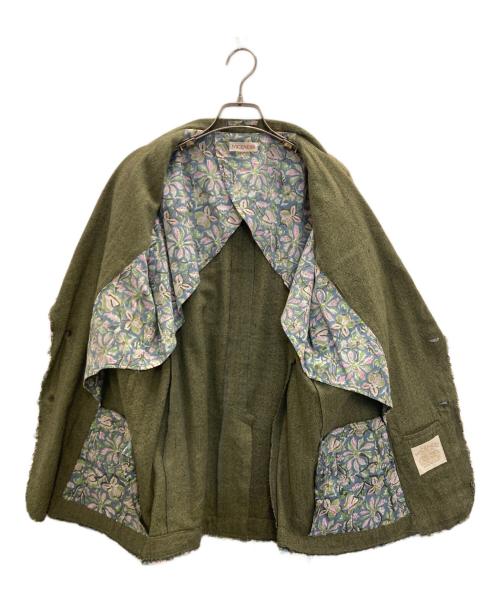 NICENESS（ナイスネス）NICENESS (ナイスネス) PAMツイステッドシルク ジャケット グリーン サイズ:Mの古着・服飾アイテム