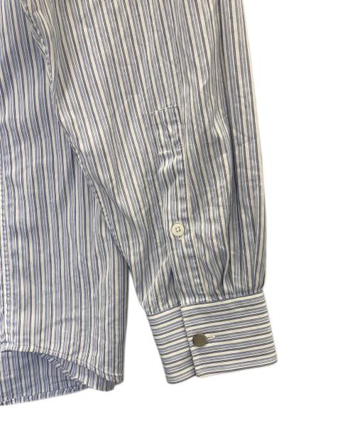 HERMES（エルメス）HERMES (エルメス) セリエボタンストライプシャツ ブルー サイズ:42の古着・服飾アイテム