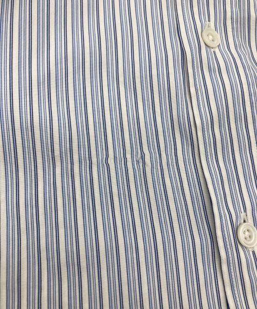 HERMES（エルメス）HERMES (エルメス) セリエボタンストライプシャツ ブルー サイズ:42の古着・服飾アイテム