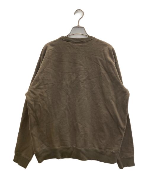 maison kitsune（メゾンキツネ）MAISON KITSUNE (メゾンキツネ) RUE DE RICHELIEU SWEATSHIRT ブラウン サイズ:Lの古着・服飾アイテム