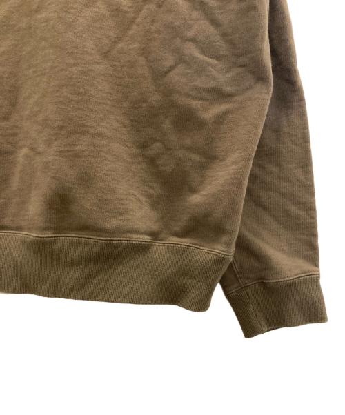 maison kitsune（メゾンキツネ）MAISON KITSUNE (メゾンキツネ) RUE DE RICHELIEU SWEATSHIRT ブラウン サイズ:Lの古着・服飾アイテム