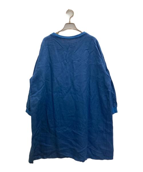 中川政七商店（ナカガワマサシチショウテン）中川政七商店 (ナカガワマサシチショウテン) リネンワンピース ブルー サイズ:表記無しの古着・服飾アイテム