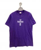 SUPREMEシュプリーム）の古着「Cross Box Logo Tee」｜パープル