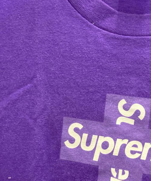 SUPREME（シュプリーム）Supreme (シュプリーム) Cross Box Logo Tee パープル サイズ:Sの古着・服飾アイテム