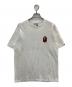 BAPE BY A BATHING APE（ベイプバイアベイシングエイプ）の古着「レターレッド T シャツ」｜ホワイト