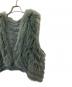 中古・古着 SAGA FURS (サガファーズ) ブルーフォックスシルクファーベスト グリーン サイズ:Ⅿ：9000円