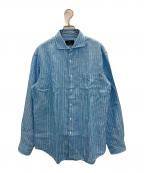 LANVIN COLLECTIONランバンコレクション）の古着「リネンシャツ」｜ブルー