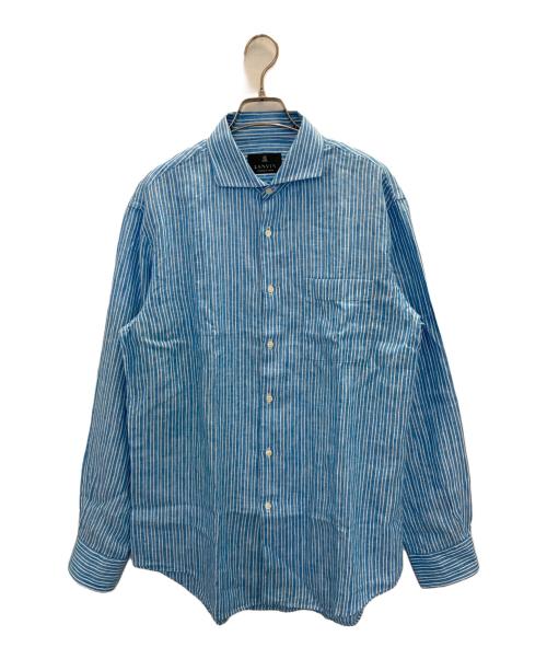 LANVIN COLLECTION（ランバンコレクション）LANVIN COLLECTION (ランバンコレクション) リネンシャツ ブルー サイズ:50の古着・服飾アイテム