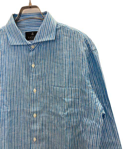 LANVIN COLLECTION（ランバンコレクション）LANVIN COLLECTION (ランバンコレクション) リネンシャツ ブルー サイズ:50の古着・服飾アイテム