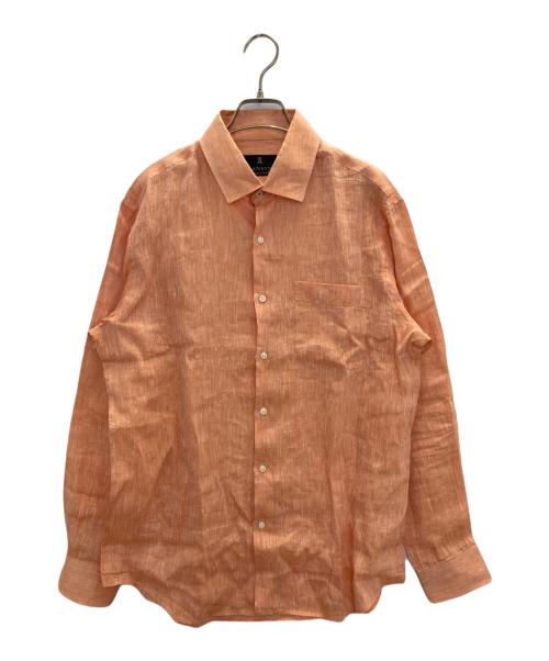 LANVIN COLLECTION（ランバンコレクション）LANVIN COLLECTION (ランバンコレクション) リネンシャツ オレンジ サイズ:50の古着・服飾アイテム