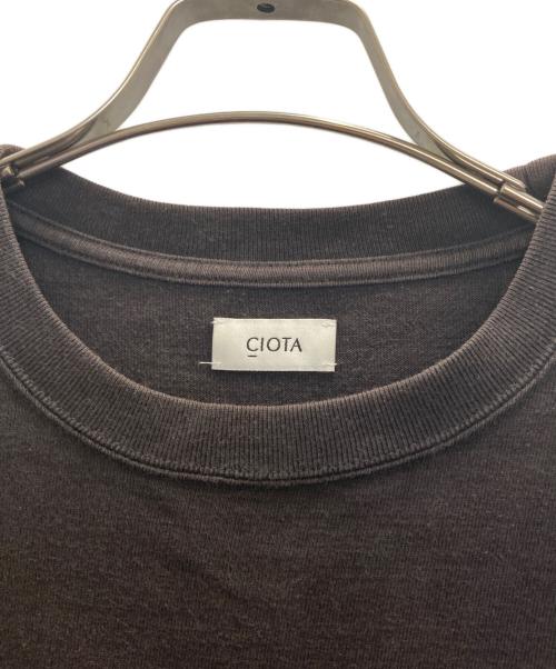 CIOTA（シオタ）CIOTA (シオタ) スビンコットン10/-度詰吊り天竺ポケット付き半袖T フェードブラック サイズ:6の古着・服飾アイテム
