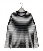 Barbourバブアー）の古着「ボーダーL/S Tシャツ」｜ホワイト×ネイビー