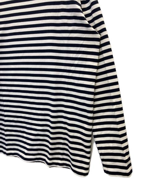 Barbour（バブアー）Barbour (バブアー) ボーダーL/S Tシャツ ホワイト×ネイビー サイズ:表記無しの古着・服飾アイテム