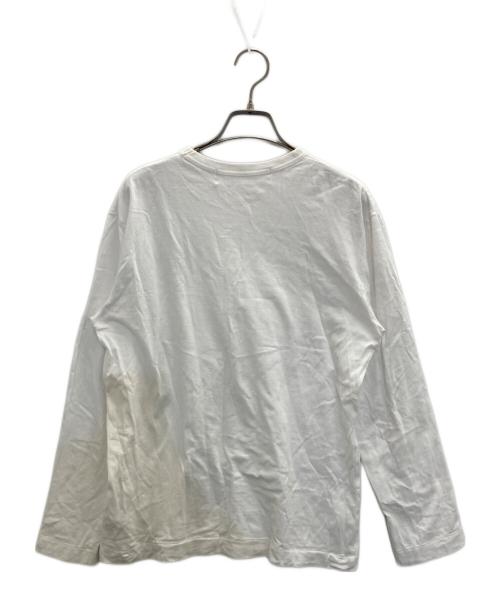 PLAY COMME des GARCONS（プレイコムデギャルソン）PLAY COMME des GARCONS (プレイ コムデギャルソン) PLAY LONG SLEEVE T-SHIRT ホワイト サイズ:Mの古着・服飾アイテム