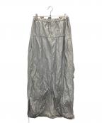 Ameriアメリ）の古着「VINTAGE MANY WAY SUSPENDER SKIRT」｜シルバー