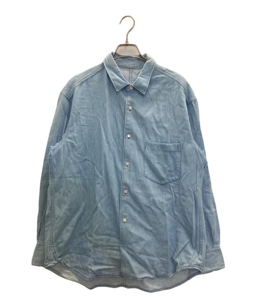URU（ウル）URU (ウル) ブリーチデニムシャツ ライトインディゴ サイズ:1の古着・服飾アイテム