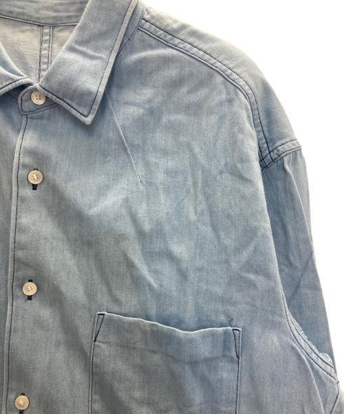 URU（ウル）URU (ウル) ブリーチデニムシャツ ライトインディゴ サイズ:1の古着・服飾アイテム