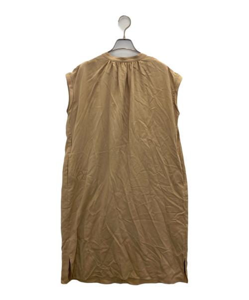 23区（ニジュウサンク）23区 (ニジュウサンク) 2Wayフィブリルツイル ギャザー ワンピース ベージュ サイズ:32の古着・服飾アイテム