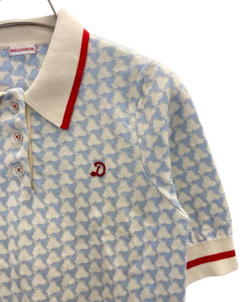 DRESSTERIOR（ドレステリア）DRESSTERIOR (ドレステリア) ポロシャツ ブルー サイズ:34の古着・服飾アイテム