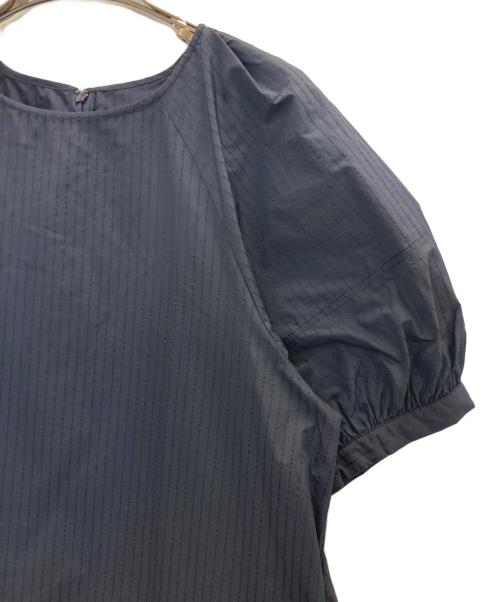 green label relaxing（グリーンレーベルリラクシング）green label relaxing (グリーンレーベルリラクシング) ドビー ストライプコンシャスワンピース ネイビー サイズ:FREEの古着・服飾アイテム