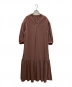 green label relaxingグリーンレーベルリラクシング）の古着「マーメイド スキッパー ワンピース」｜ブラウン