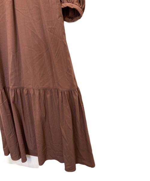 green label relaxing（グリーンレーベルリラクシング）green label relaxing (グリーンレーベルリラクシング) マーメイド スキッパー ワンピース ブラウン サイズ:FREEの古着・服飾アイテム