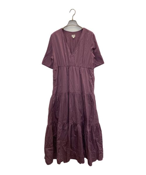 green label relaxing（グリーンレーベルリラクシング）green label relaxing (グリーンレーベルリラクシング) INDIA ティアード ワンピース パープル サイズ:FREEの古着・服飾アイテム