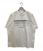 LACOSTEラコステ）の古着「グラフィカルブランドネームロゴドライTシャツ」｜ブラック