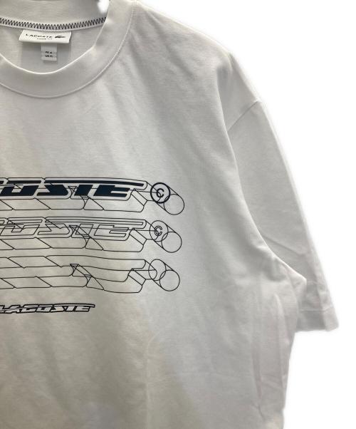 LACOSTE（ラコステ）LACOSTE (ラコステ) グラフィカルブランドネームロゴドライTシャツ ブラック サイズ:Ⅿの古着・服飾アイテム