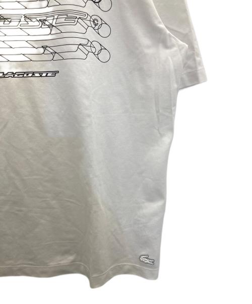 LACOSTE（ラコステ）LACOSTE (ラコステ) グラフィカルブランドネームロゴドライTシャツ ブラック サイズ:Ⅿの古着・服飾アイテム
