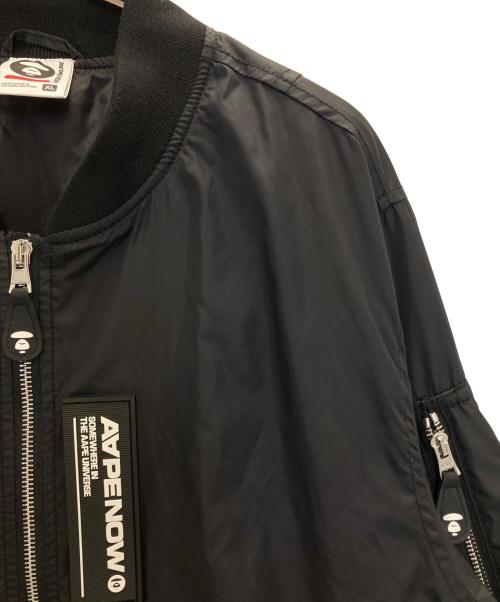 A BATHING APE（ア ベイシング エイプ）A BATHING APE (ア ベイシング エイプ) AAPE LIGHT WEIGHT JACKET ブラック サイズ:XLの古着・服飾アイテム