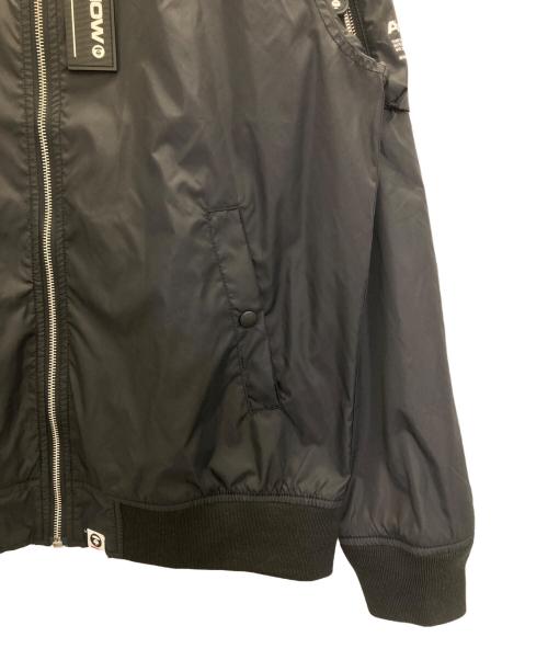 A BATHING APE（ア ベイシング エイプ）A BATHING APE (ア ベイシング エイプ) AAPE LIGHT WEIGHT JACKET ブラック サイズ:XLの古着・服飾アイテム