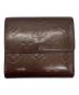 中古・古着 LOUIS VUITTON (ルイ ヴィトン) ヴェルニ ポルトモネ ビエ カルト ブラウン：7000円